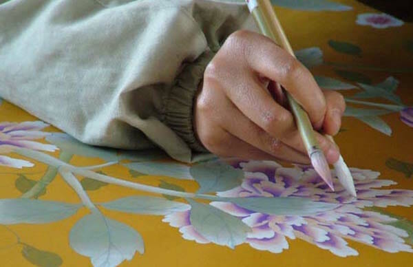 This two-brush Chinese painting technique has been passed down through generations of master painters