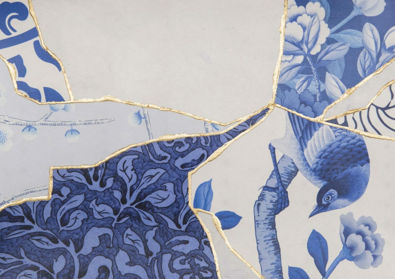 Fromental, Lumière, Kintsugi, Printed and Hand-Gilded on Waxed Paper