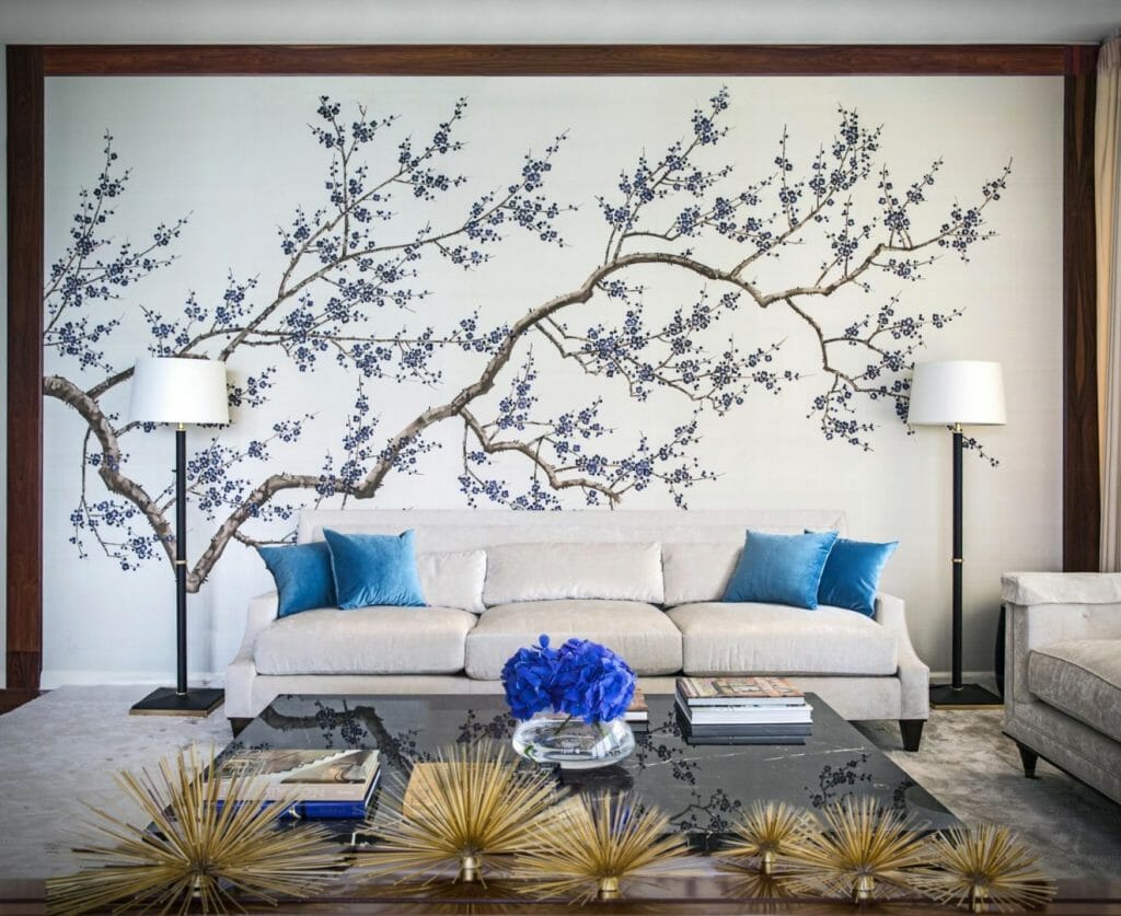 Fromental, ‘Custom Prunus on White Silk’, ???? Installer unknown